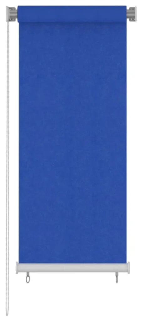 Estore de rolo para exterior PEAD 60x140 cm azul