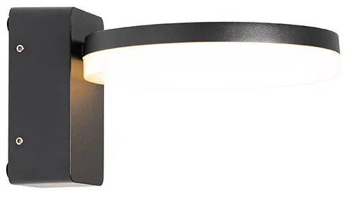 Candeeiro de parede exterior moderno preto com LED IP54 - Esmee Moderno