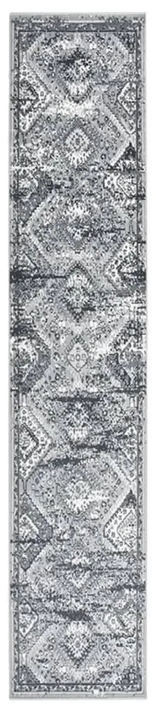 vidaXL Passadeira 80x450 cm polipropileno cinzento oriental