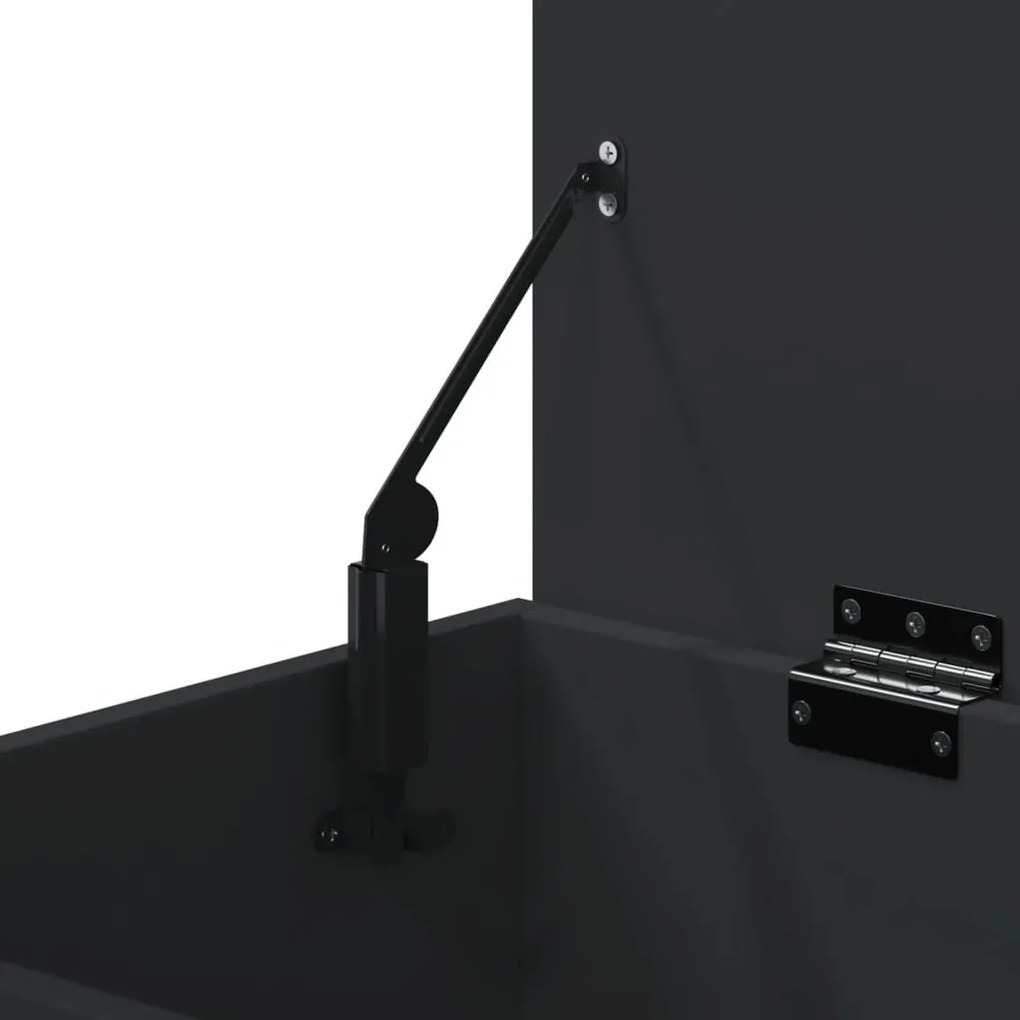 Banco sapateira 60x30x45 cm derivados de madeira preto