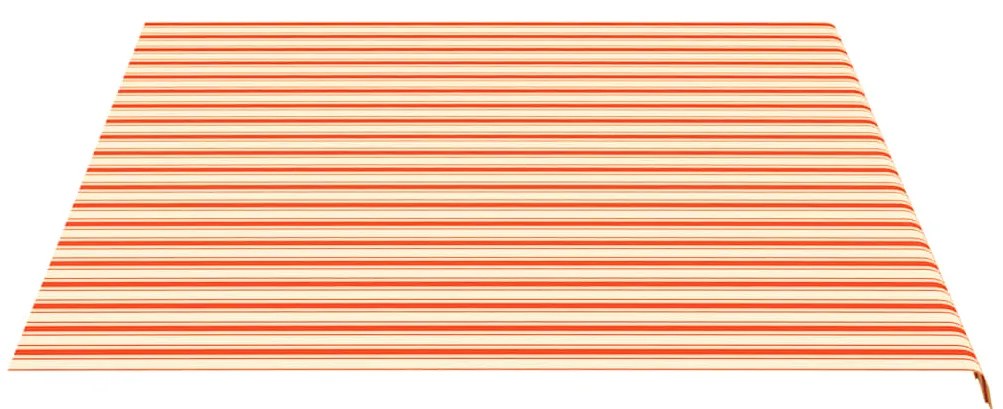 Tecido de substituição para toldo 4,5x3,5 m amarelo e laranja