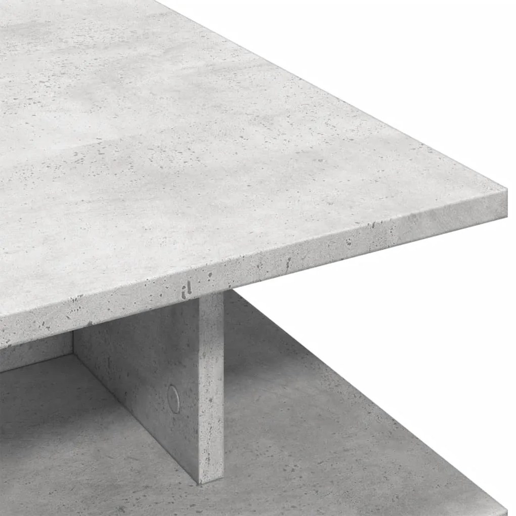 Mesa de centro 102x55x35 cm derivados de madeira cinza cimento