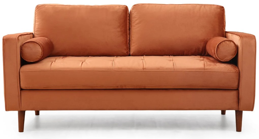 Sofá de 2 Lugares Rome – Laranja – 175 cm x 90 cm x 70 cm