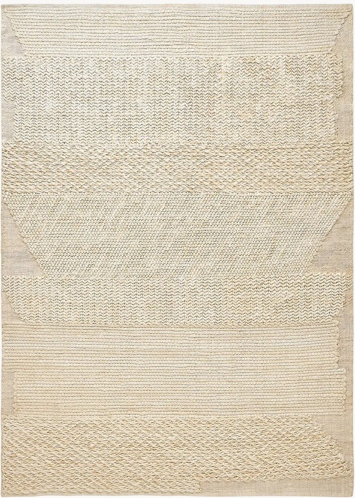 Tapete de juta artesanal de pelo comprido Knotty