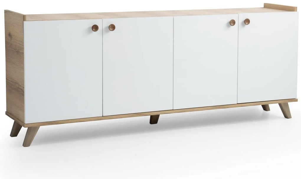 Console Sumer – Carvalho Branco – 180x77,8x41 cm