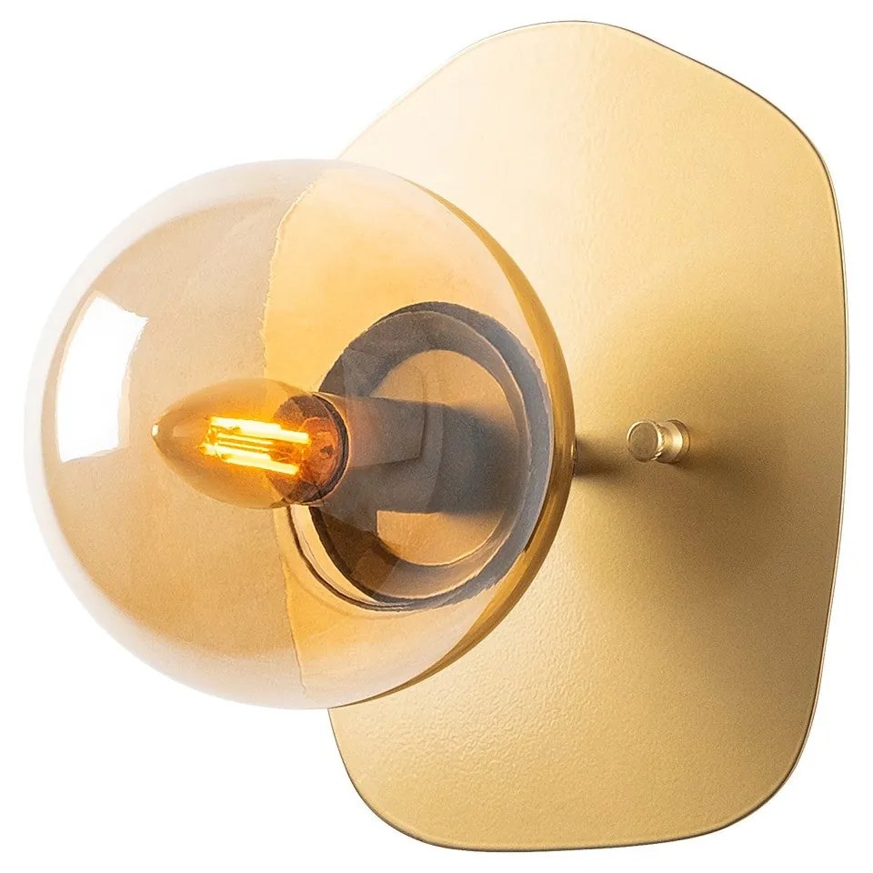 Aplique de Parede Well – Dourado – 20 x 25 x 25 cm