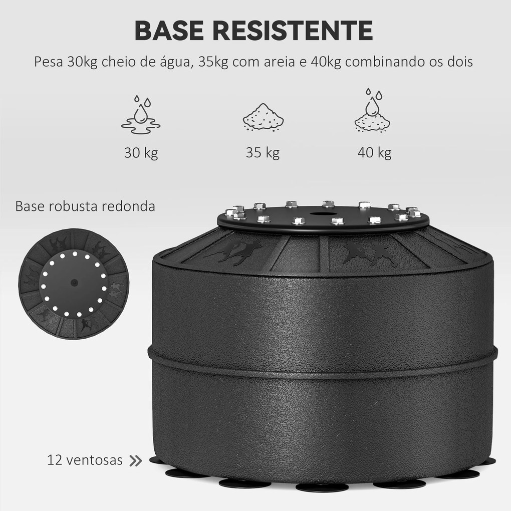 Punching Ball de Boxe com Altura Ajustável com Barra Giratória 360° e Base Preenchida 88x48x155-205 cm Preto