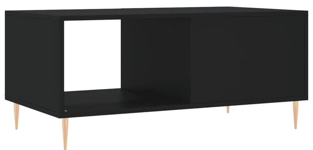 Mesa de centro 90x50x40 cm madeira processada preto