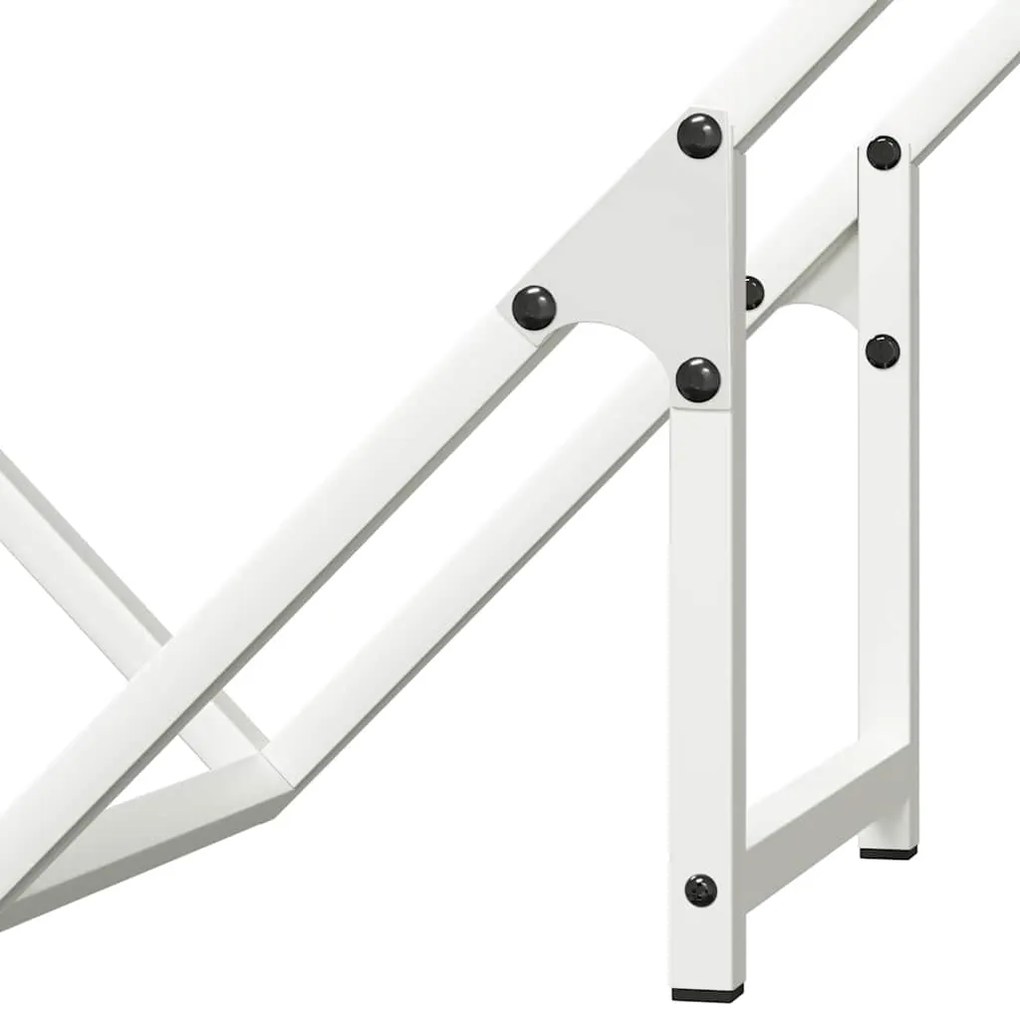 Suporte para lenha 60x25x60 cm aço laminado a frio branco