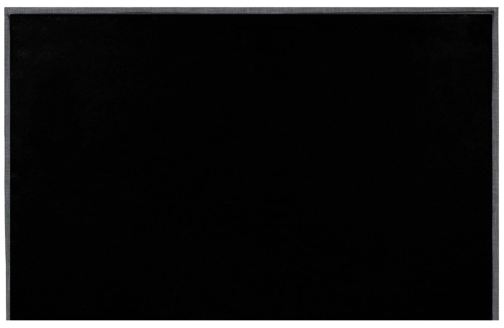 Cama de casal em tecido cinzento escuro 160 x 200 cm VALBONNE Beliani