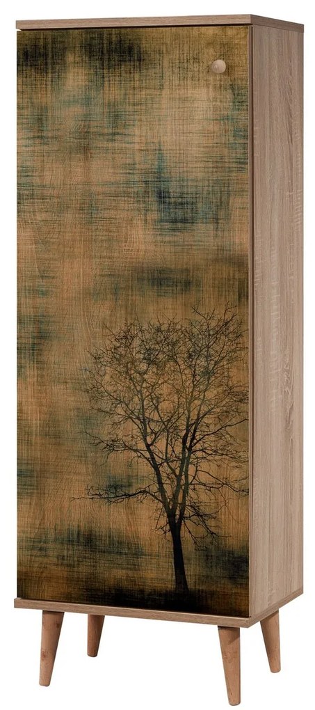 Sapateira Filinta – Carvalho Sonoma – 50 cm x 135 cm x 38 cm