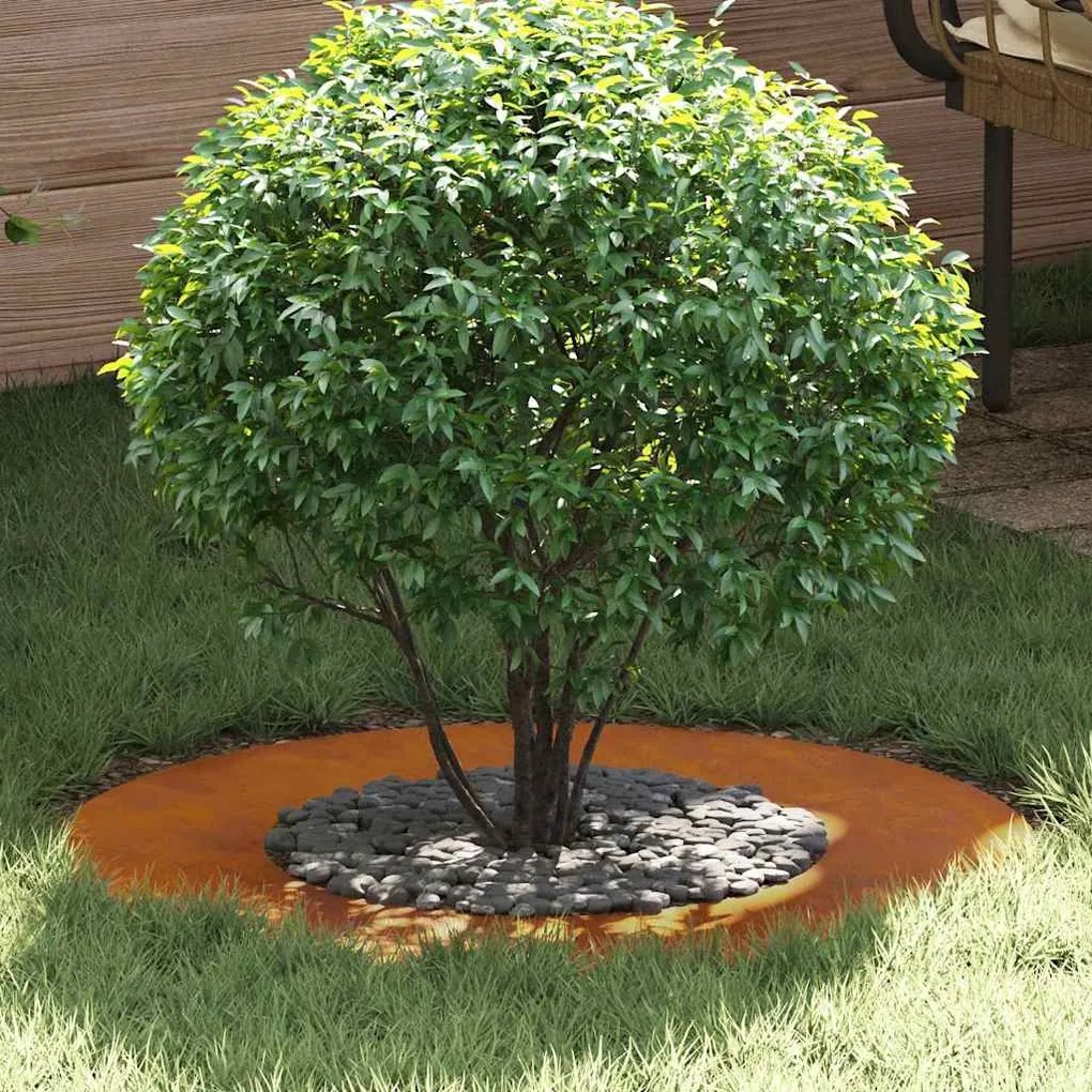 Plantadeira de Aço Corten Aço corten Diâmetro de 70 cm Durável
