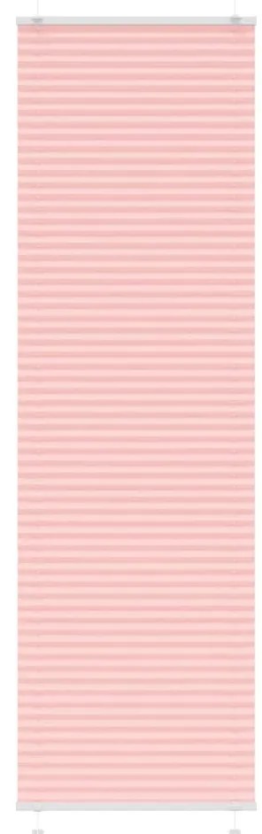 vidaXL Rosa Plissada Cega 65x200 cm Largura Tecido 64,4 cm Poliéster