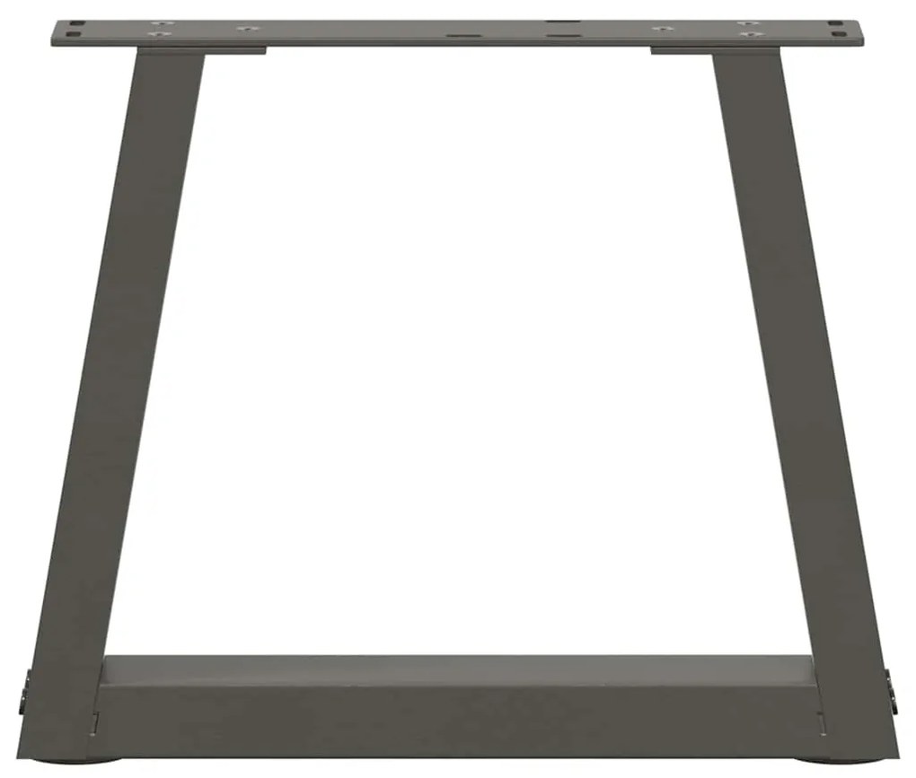 Pés para mesa de centro em V, 2 peças, antracite, 30x(30-31,3) cm, aço