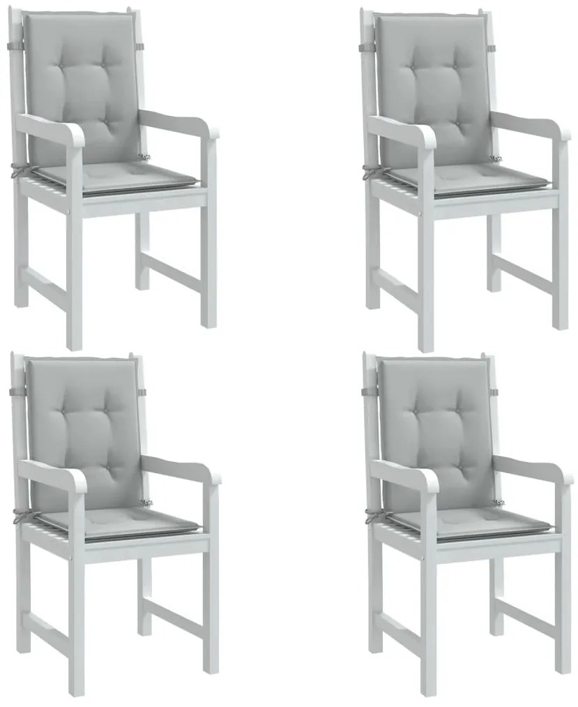 vidaXL Almofadões lombares cadeiras 4pcs 100x50x4 cm mesclado tecido