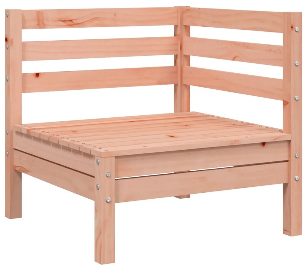 Sofás de canto para jardim 2 pcs madeira de douglas maciça