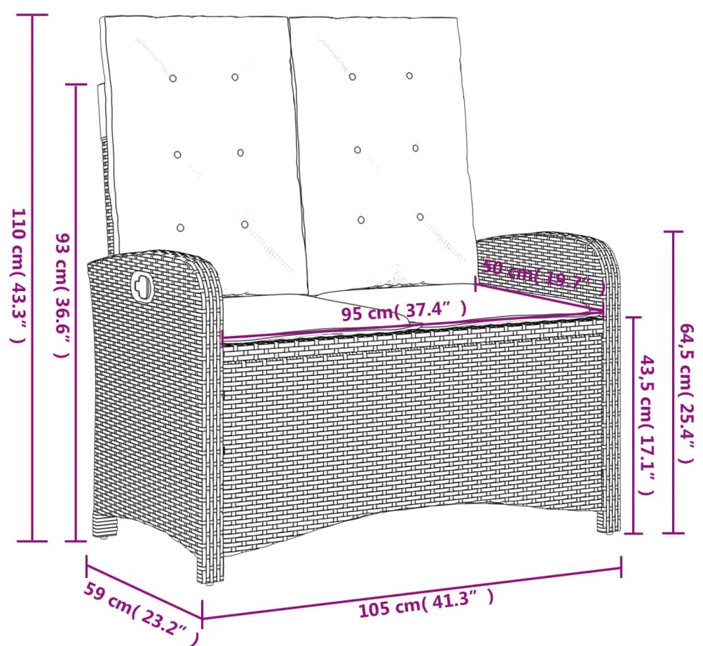 4 pcs conjunto de jantar p/ jardim c/ almofadões vime PE bege