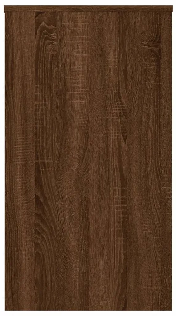 Secretária 90x40x72 cm derivados de madeira carvalho castanho