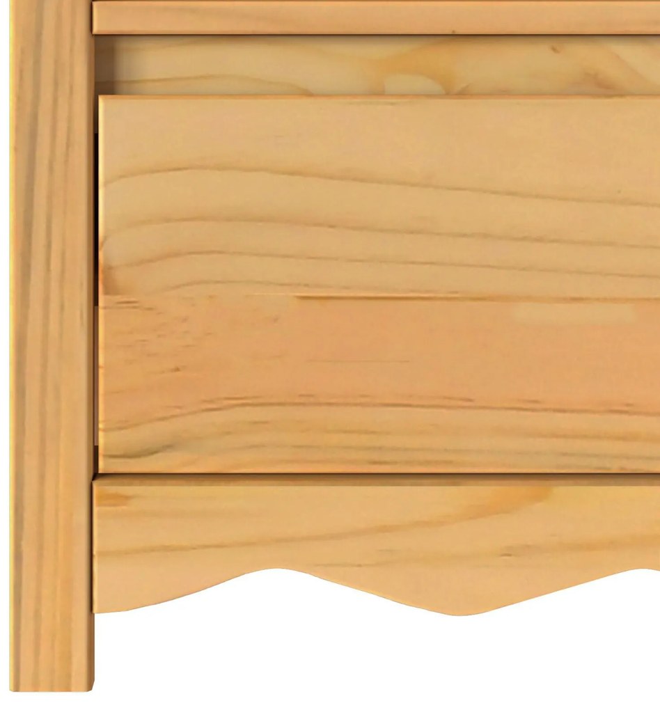 Cabide de TV vidaXL "DRAMMEN" 99x43x55 cm de Madeira Sólida de Pinheir