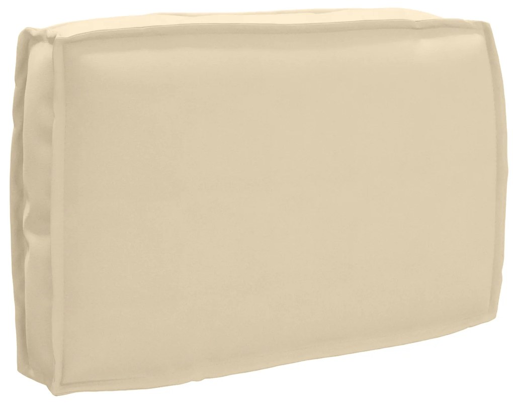 vidaXL Almofada de Palete para Encosto Bege 60x40x12 cm em Tecido Oxford
