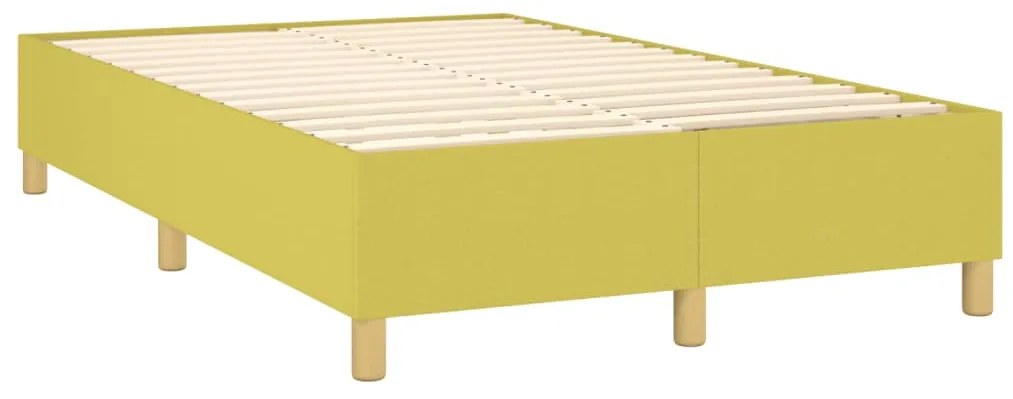 Estrutura de cama sem colchão 120x200 cm tecido verde
