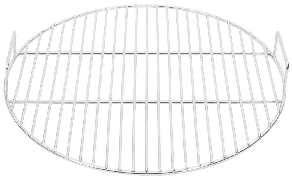 Grelha p/ churrasco redonda c/ pegas Ø44,5cm aço inoxidável 304