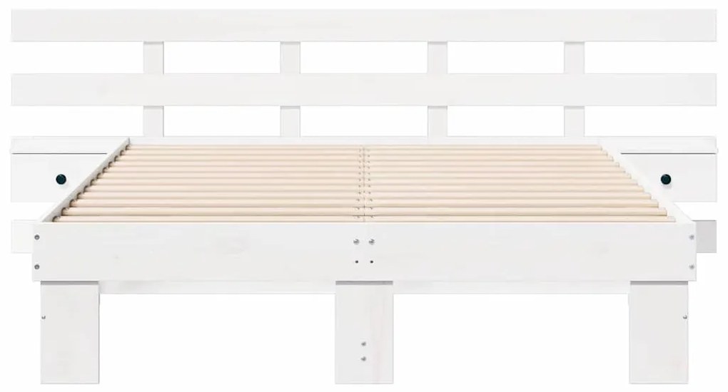 Estrutura da Cama com gaveta Branco 120 x 200 cm
