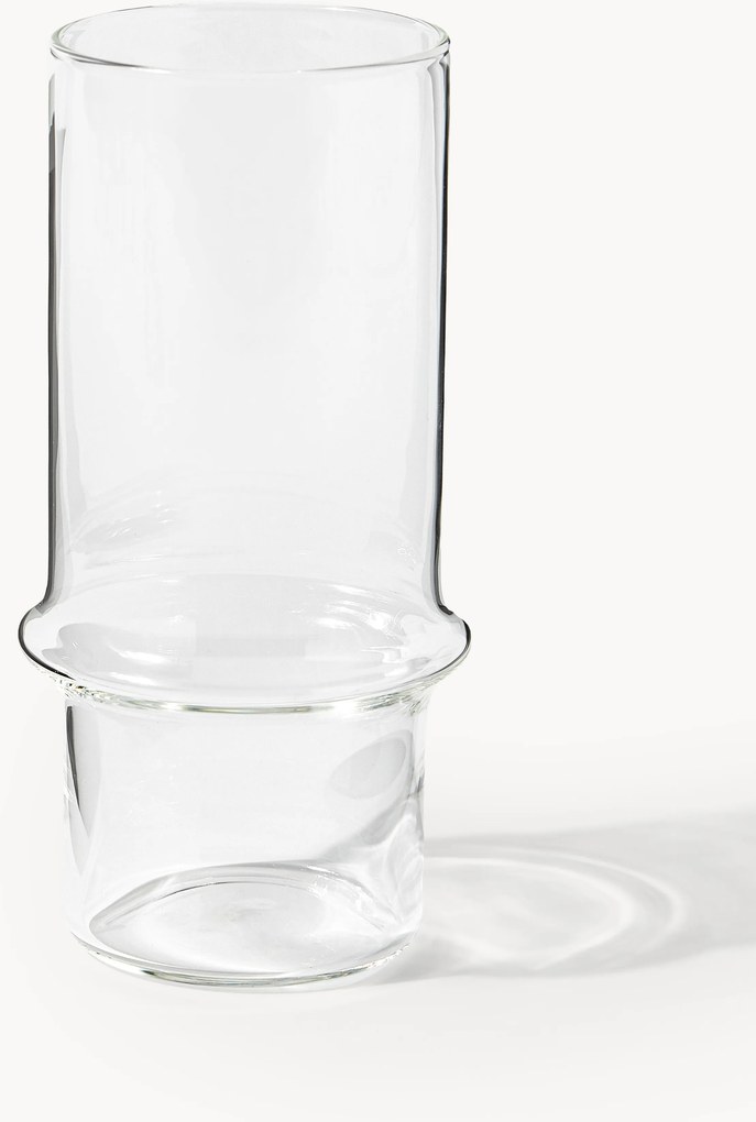 Copos altos artesanais empilháveis em vidro borossilicato Josh, conjunto de 4