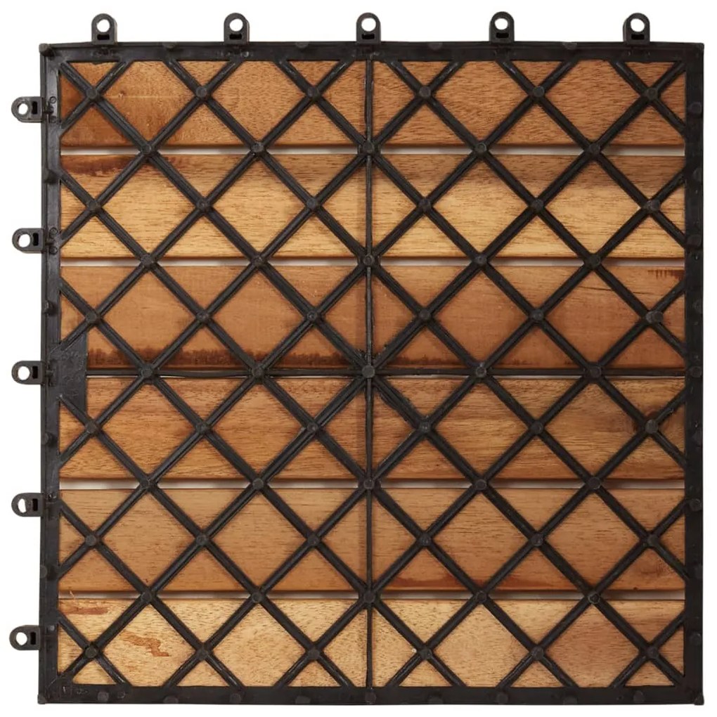 Conjunto de 20 ladrilhos de pavimento acácia design vertical