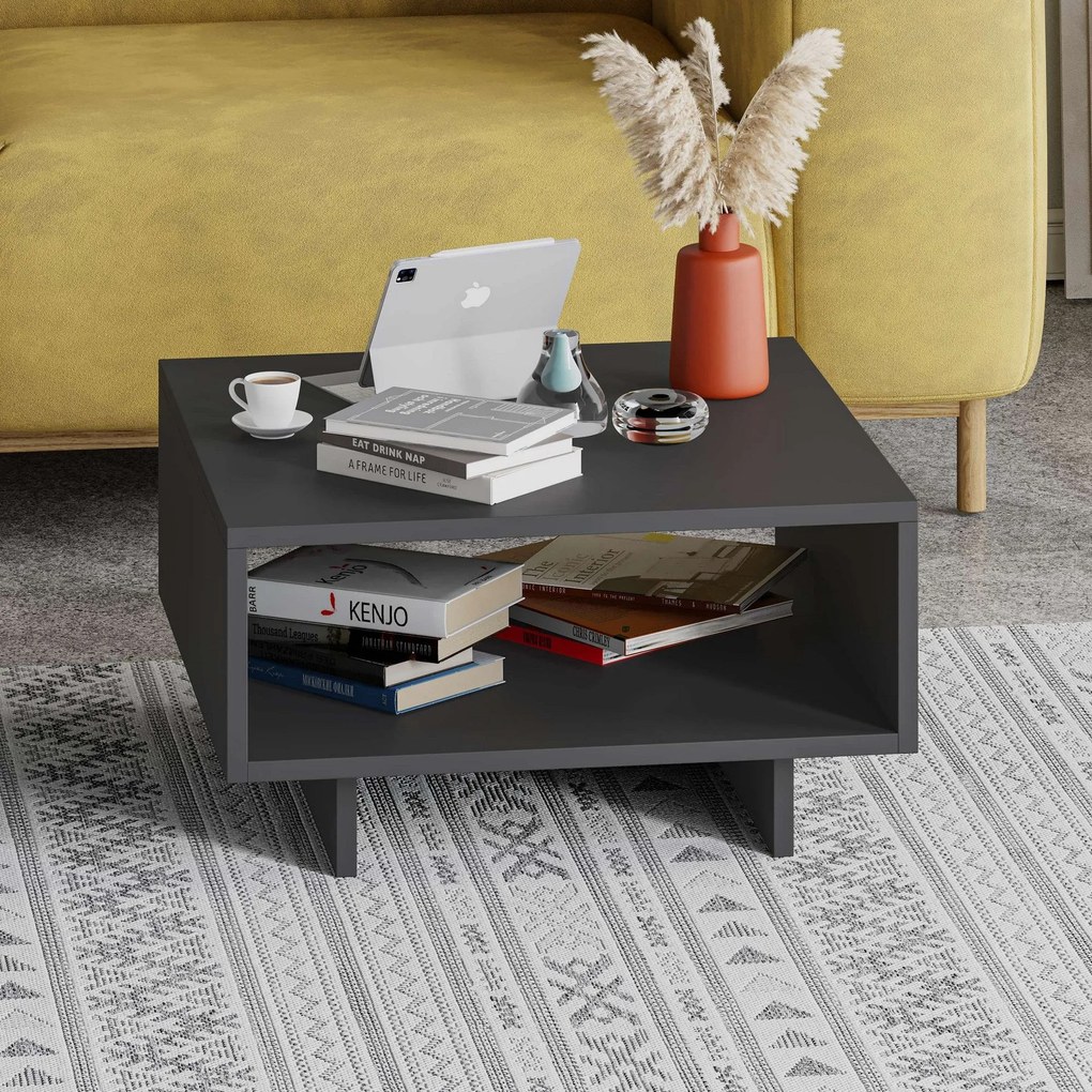 Mesa de Centro Hola – Antracite – 60x32x60 cm
