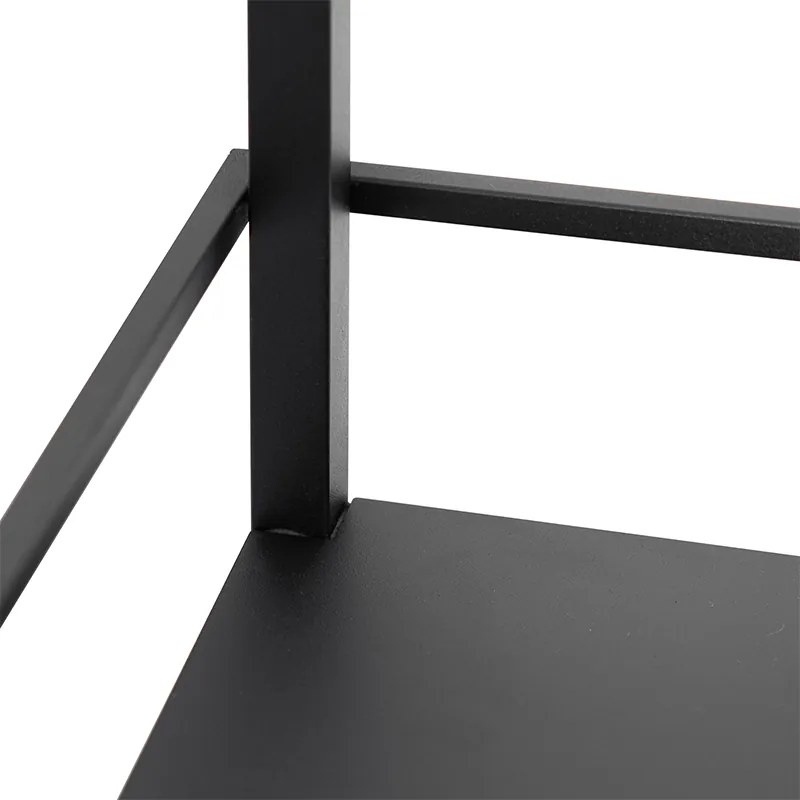 Candeeiro de pé industrial preto - Cage Rack