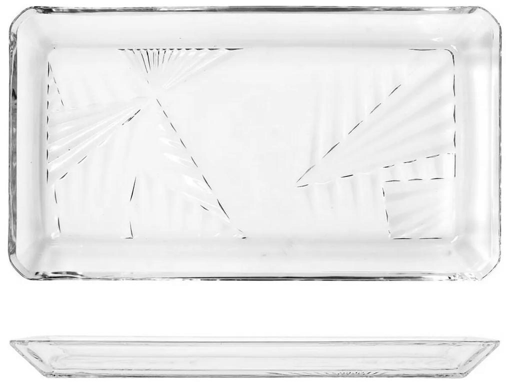 Tabuleiro Madlen Cristal Transparente (12 x 1,8 x 21,8 cm) (2 pcs)