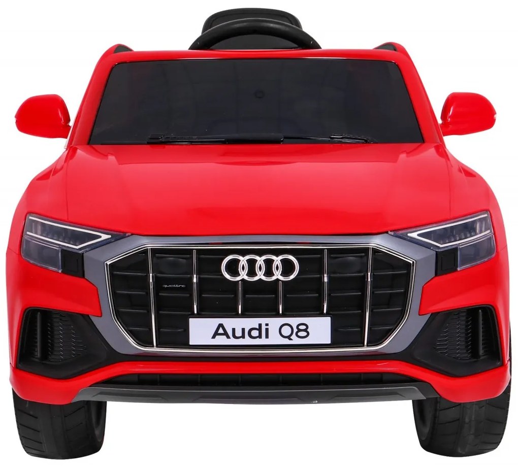 Carro elétrico para Crianças 12V Audi Q8 LIFT Rodas de EVA, Assento de couro Vermelho