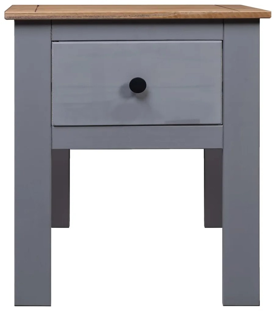 Mesa de cabeceira 46x40x57 cm pinho Panama cinzento