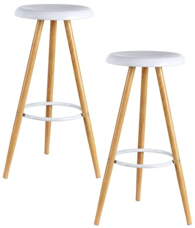 Set de 2 Bancos Kay - Branco