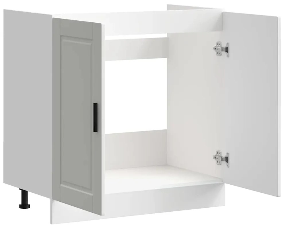 Armário base para lavatório "Porto" High Gloss Branco