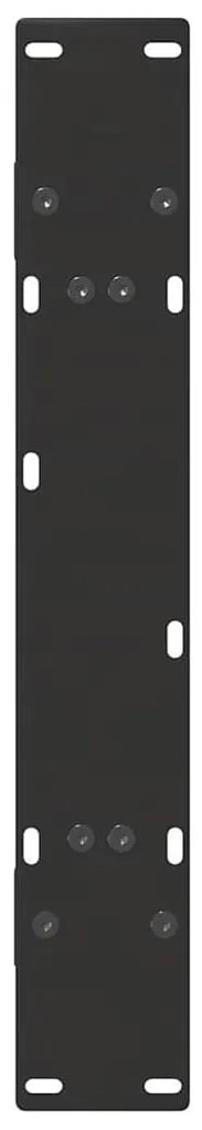 Pés para mesa de jantar em formato A, 2 peças, preto, 70x(72-73) cm, a