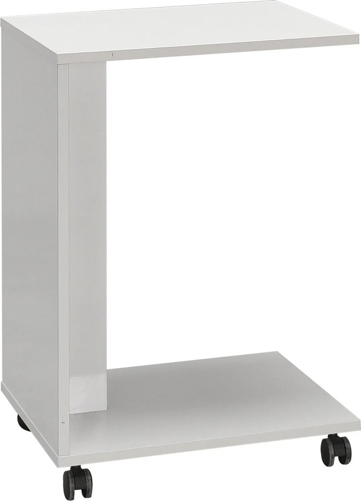 Mesa de Apoio "Volare" - Branco - 35x65x45cm - Design Moderno