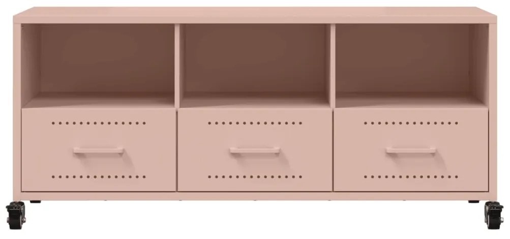 Móvel de TV 100,5x39x43,5 cm aço rosa