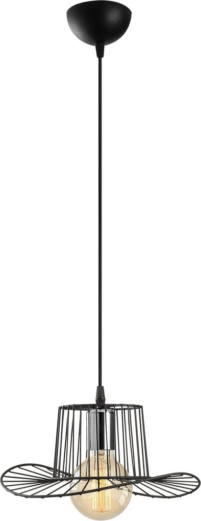 Candeeiro Tel – Preto – Diâmetro 30 cm, Altura 110 cm