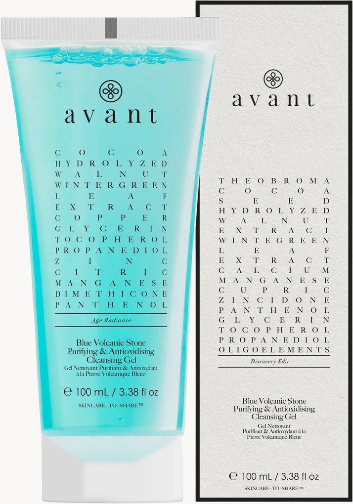 Gel de limpeza purificante e antioxidante Blue Volcanic Stone