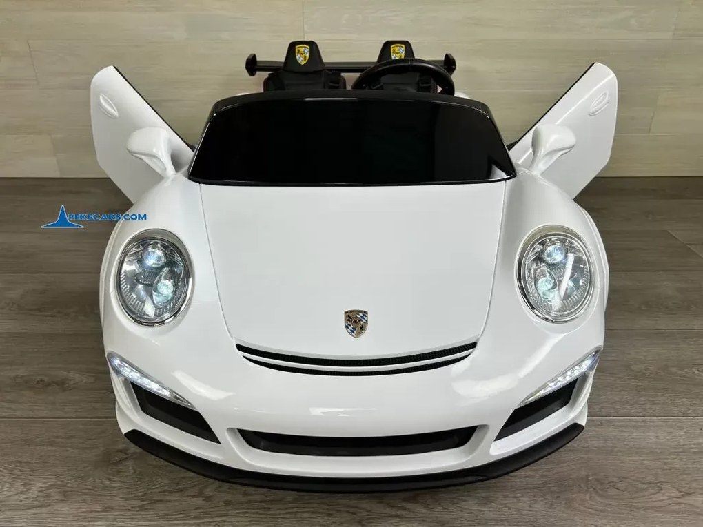 Carro elétrico para crianças Desportivo RUF CTR3 24V 2.4G MP4, Rodas de borracha, 2 lugares em pele sintética Branco