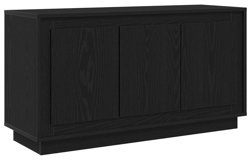 Sideboard vidaXL Preto Carvalho 102x35x55 cm Madeira de engenharia