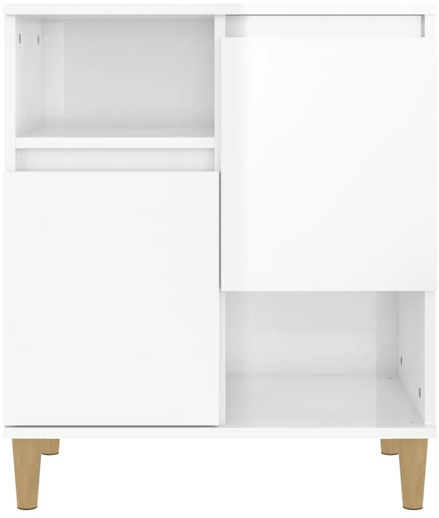 Aparador 60x35x70 cm derivados de madeira branco brilhante