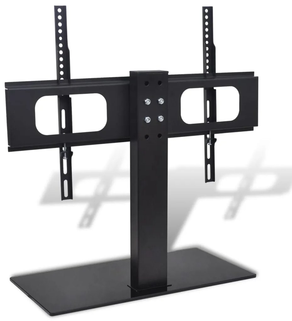 vidaXL Suporte de TV com base de ferro preto 32"-70"