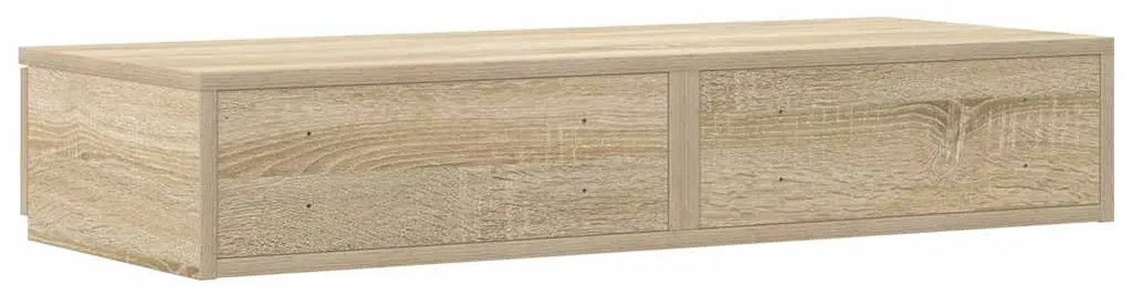 gavetas de cama vidaXL Carvalho Sonoma 80x36,5x16,5 cm Madeira Engenha