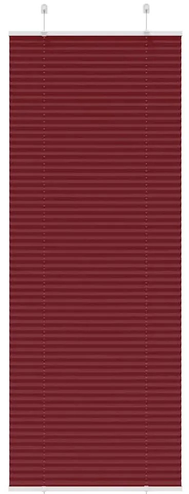 Plissado Cego Bordéus Vermelho 70x200 cm Largura Tecido