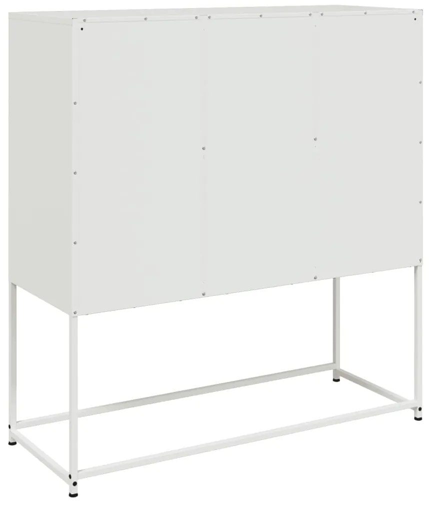 Aparador 100,5x39x107 cm aço branco