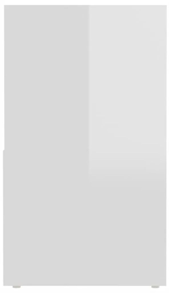 Móvel de TV 149x30x52 cm derivados de madeira branco brilhante