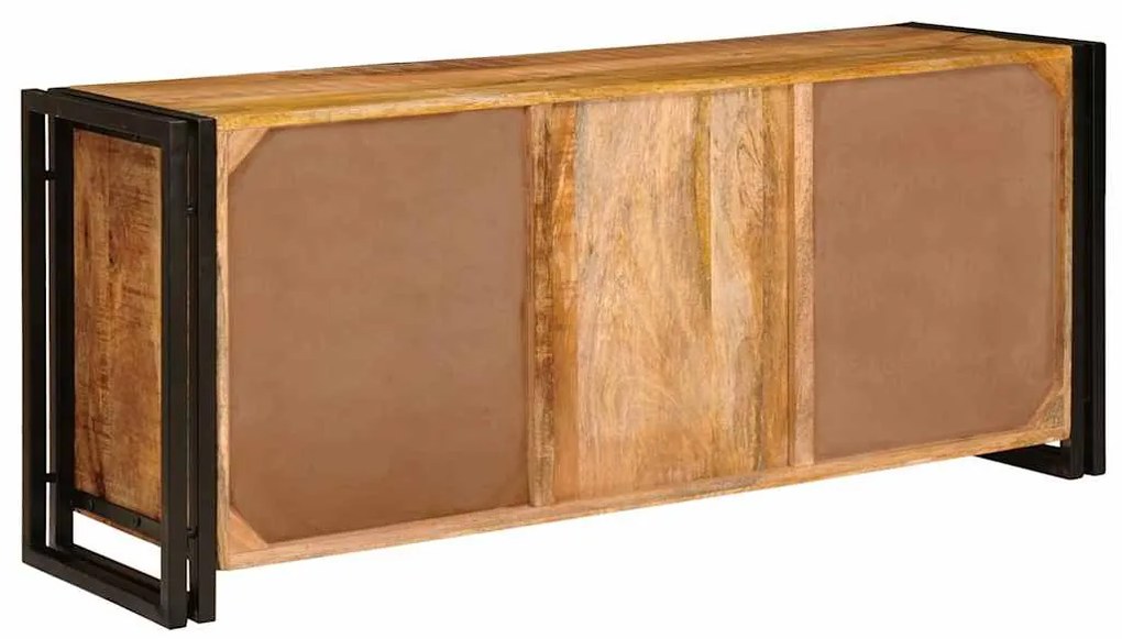 Gabinete para TV Castanho Madeira de manga sólida e rugosa